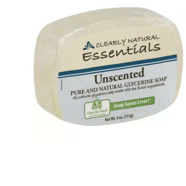 Clearly Natural Essentials Pure Glycerin Bar Soap Unscented